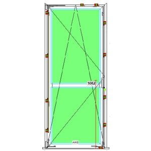 Portafinestra 1 battente pvc